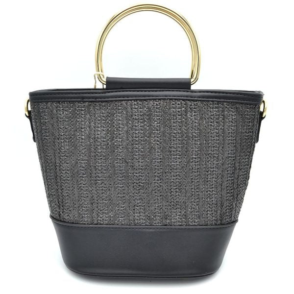 Lock It Mules Raffia Size 37 – Keeks Designer Handbags