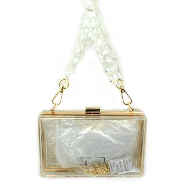 Acrylic square bag - clear