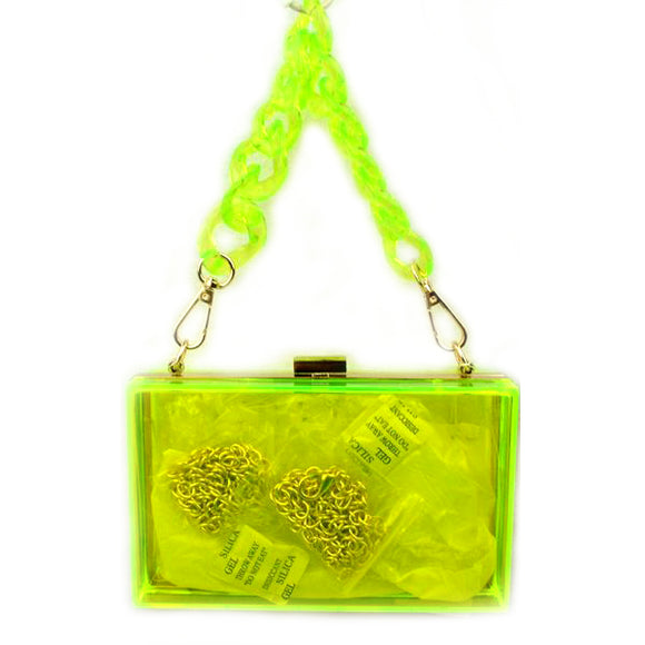 Acrylic square bag - yellow