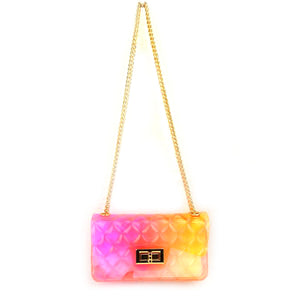 Small jelly chain crossbody bag - multi 2