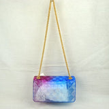 Small jelly chain crossbody bag - multi 1