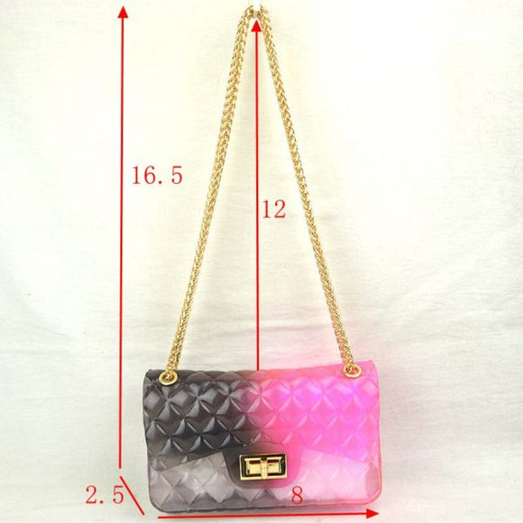 Jelly chain crossbody bag - multi 7