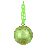 Acrylic chain round bag - green