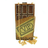 VIP chocolate chain crossbody - gold