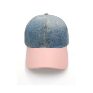 Denim hat - pink