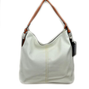 Single handle shoulder bag - white