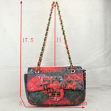 Quilted graffiti chain bag - multi 5