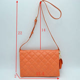 Quilted crossbody bag - stone