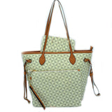 3-in-1 monogram tote set - beige