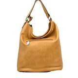 Stud & Weaving hobo bag with wallet - brown