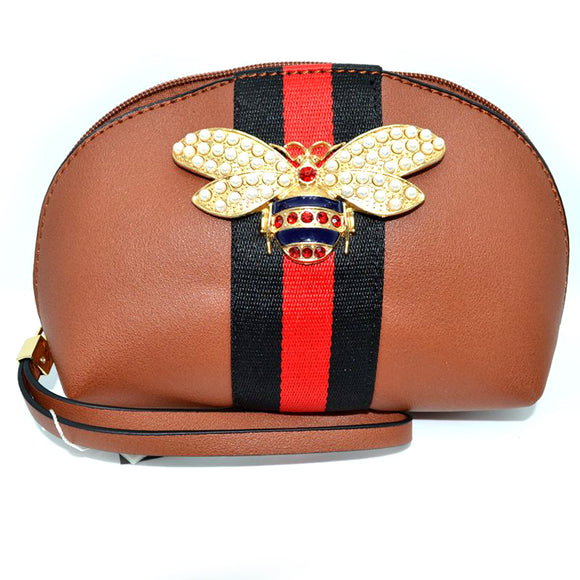 Brown Bumble Bee Bag with Wallet