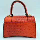 Crocodile embossed tote - neon yellow