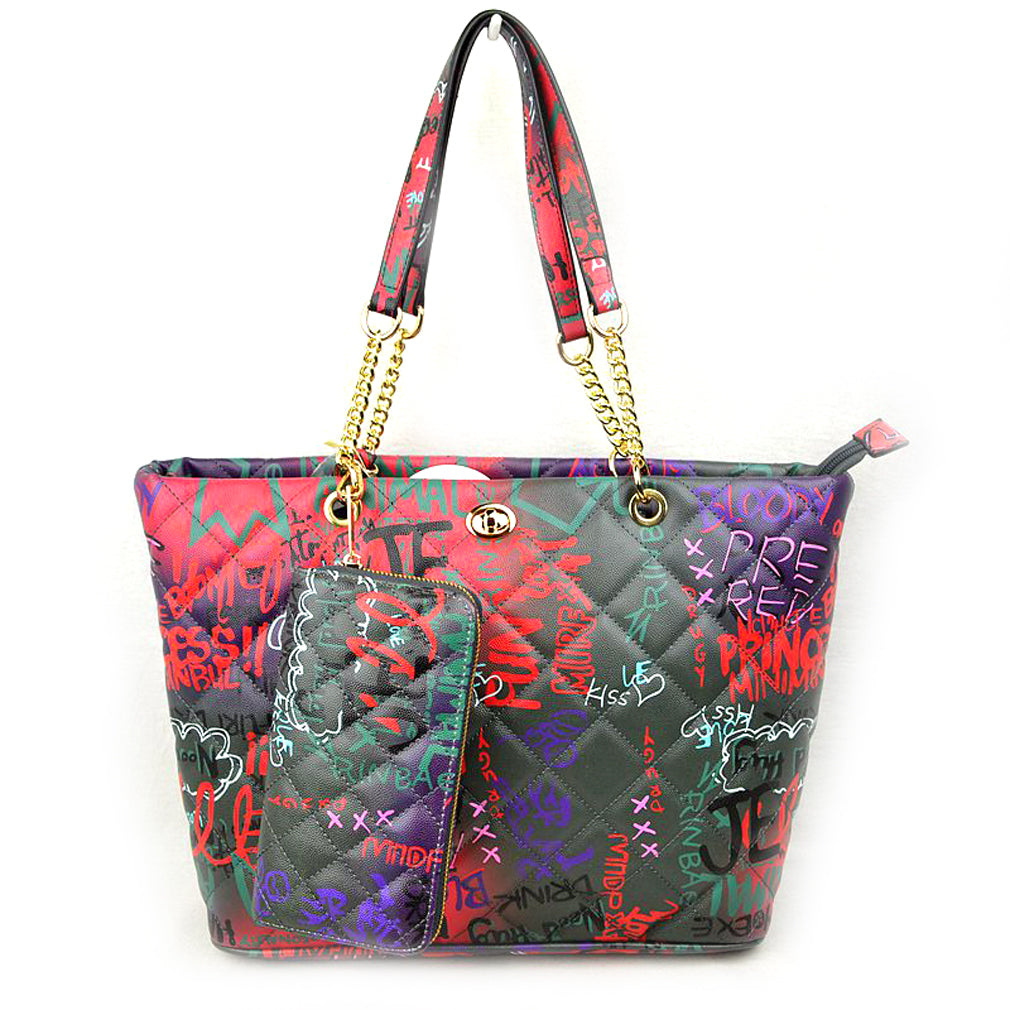 Pink Graffiti Handbag  Purses and handbags, Handbag, Pink