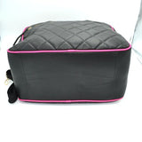 2-in-1 quilted travel bag - neon fuchsia