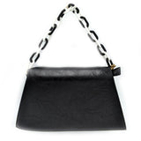Acrylic chain satchel - black
