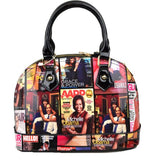 Michelle Obama collage tote - black