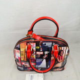 Michelle Obama collage tote - red