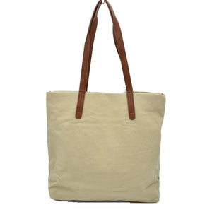 Fabric tote - tan