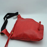 Fanny pack with sanitizer holder keychain - red