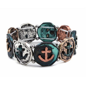 Anchor bracelet - patina