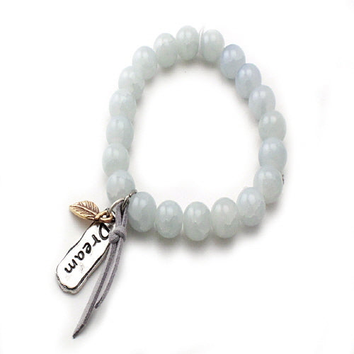 Dream glass bead bracelet