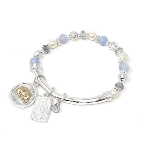 Elephant & lucky charm bracelet