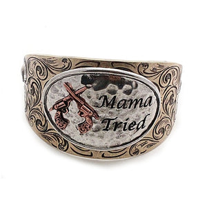 [12pcs] Mama tried western cuff bracelet - mtb