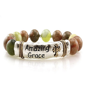 Amazing Grace semi precious bracelet