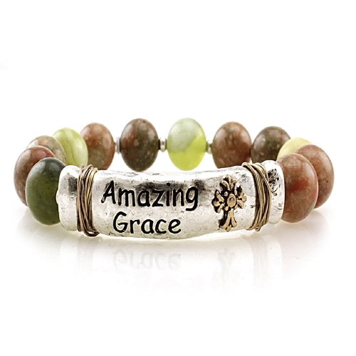 Amazing Grace semi precious bracelet