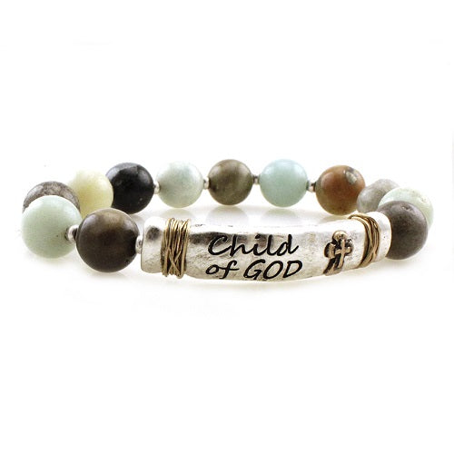 Child of God semi precious bracelet - LMT