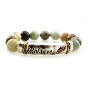 Believe semi precious bracelet - LMT
