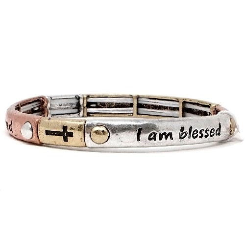 I am blessed bracelet - multi