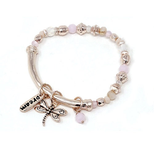 Dream & Dragonfly charm bracelet