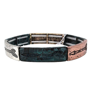 Arrow bracelet - patina