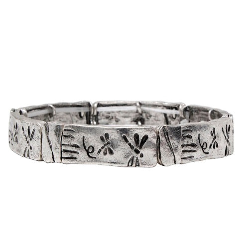 Dragonfly bracelet - silver