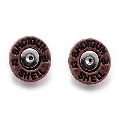 Shotgun shell earring - copper'
