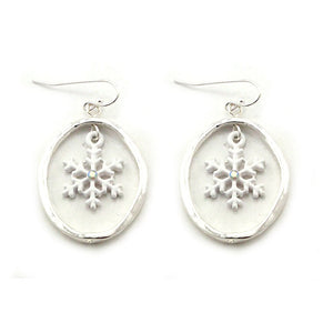 [12PC] Christmas Snowflake earring
