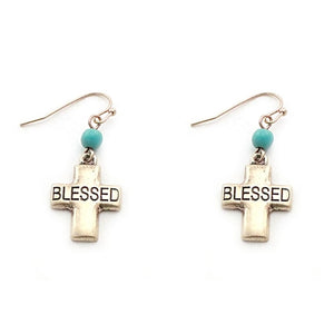 [ 3PC ] Cross w/ blessed earring