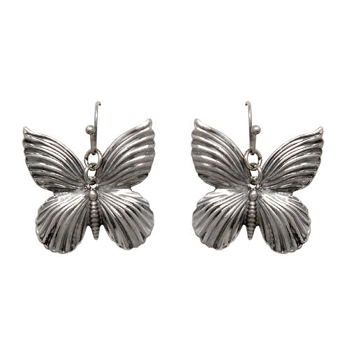 Butterfly earring - silver