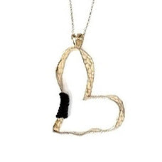 Chunky Heart necklace set - gold
