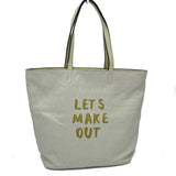Let's make out tote - beige