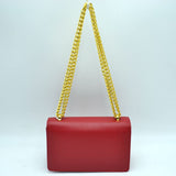 Chain crossbody bag - red