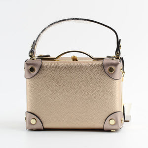 Framed boxy shoulder bag - golden