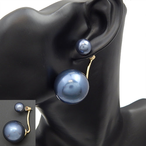 Double pearl earring - hmt