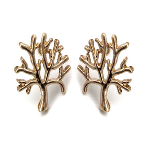 TREE OF LIFE EARRING - GOLD