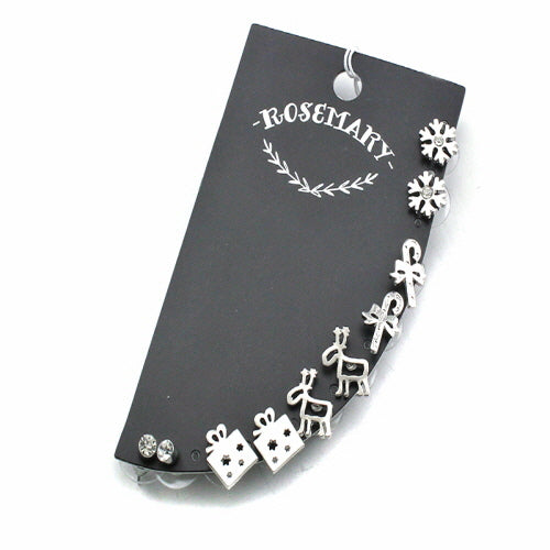 HOLIDAY EARRING SET - SILVER