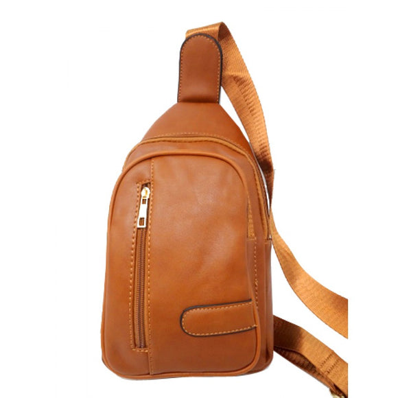 Fashion crosshatch bag - brown