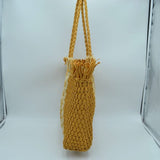 Weaving straw tote - yellow