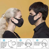 Polyester Mask w/ respirator - Heather Gray